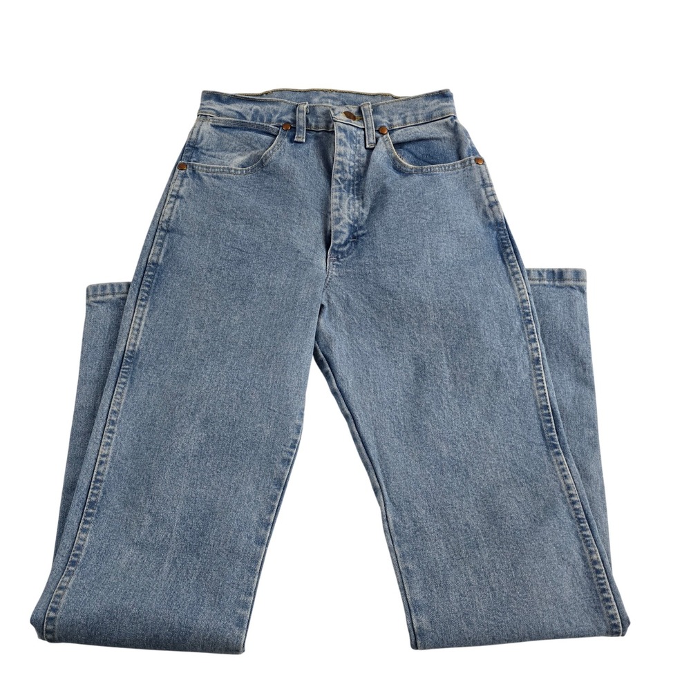 Wrangler A001 Light‎ Wash High Rise Denim Jeans Womens Sz 3 x 32